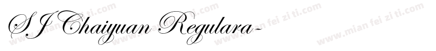 SJ Chaiyuan Regulara字体转换
